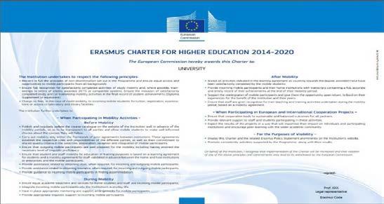 participar en Erasmus + Proporciona el marco general de calidad para