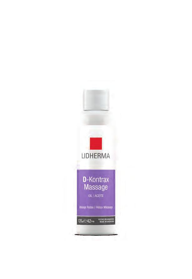 75g / 500g D-Kontrax Massage Oil Aceite que brinda una sensación de alivio y descanso.