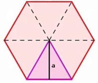 Hallaremos el área de la base, la cual es un hexágono: Existen diferentes métodos para obtener el área del
