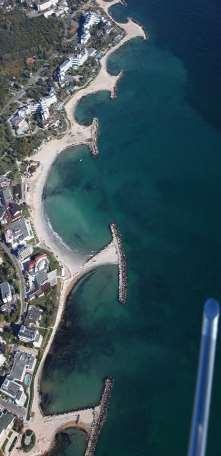 Fotografie aeriana cu localizarea proiectului din zona Balta Mangalia-Venus-Cap Aurora în cadrul sitului