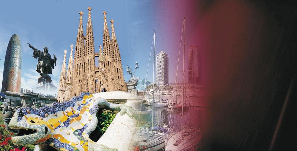 Barcelona és una ciutat moderna i cosmopolita, encara que hereva de molts segles d'història. El Mediterrani i la seva obertura a Europa defineixen el caràcter de la capital de Catalunya.