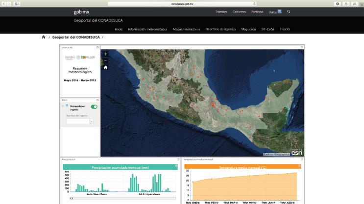Mapoteca: Consulta y descarga mapas referentes al sector agroindustrial cañero en México.
