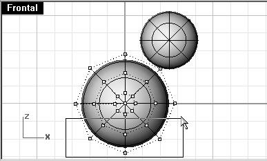 Para modificar la forma del cuerpo: 1 Seleccione la esfera grande.