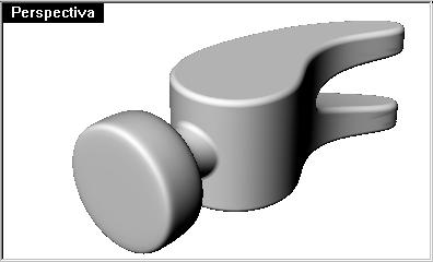 1 Cambie a la capa Curvas y active el modo Orto. 2 Utilice el comando Curva (Menú: Curva > Forma libre > Puntos de control) para dibujar una curva para la sección transversal del cuello.