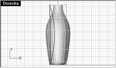 Cerrar la parte superior y la parte inferior Si cierra la botella mediante la creación de un sólido, Rhino podrá calcular el volumen de la botella.