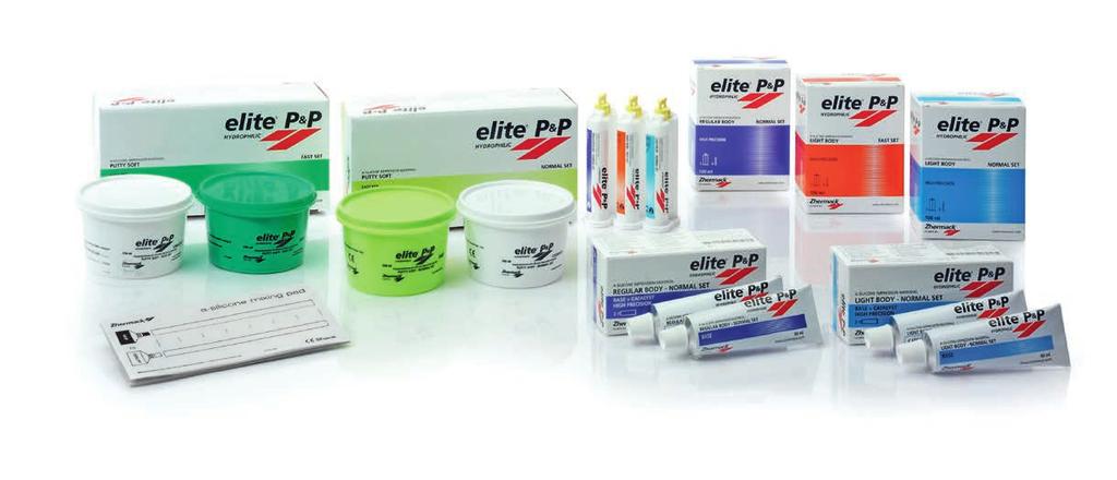 elite P&P Precision & Performance ELITE P&P, Precision & Performance, es la nueva línea de siliconas de adición para impresiones, versátil, inmediata y fácil de utilizar.