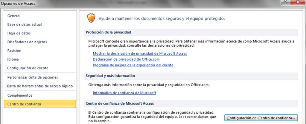 Si tiene instalado Microsoft Access 2010 a 32