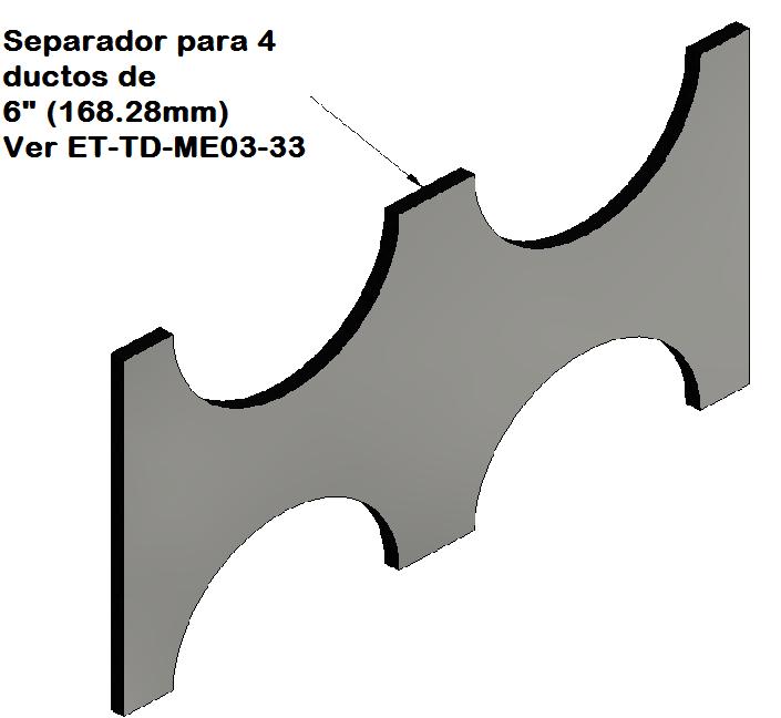 Notas:. Dimensiones en milímetros. 2. Tener en cuenta los requisitos establecidos para la construcción de canalizaciones con ductos de PVC. Norma RS0-002. 3.