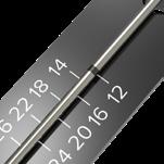 Figura 5 Figura 6 Figura 7 5 Inserción del tornillo Inserte el tornillo para extremidades de 2,7 mm, 3,5 mm o 4,0 mm de longitud (27-0XXX, FA-0XXX o FA-4XXX) sobre la aguja guía