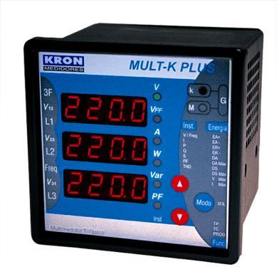 [1] Introdução Multimedidor El Multimedidor es un instrumento digital micro procesado, para la instalación en puerta del panel, lo que permite la medición de hasta 44 parámetros eléctricos en sistema