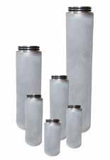P-GS ELEMENTOS FILTRANTES PARA VAPOR Filtración de Procesos Los elementos Donaldson P-GS están diseñados para filtrar vapor, líquidos y gases agresivos.
