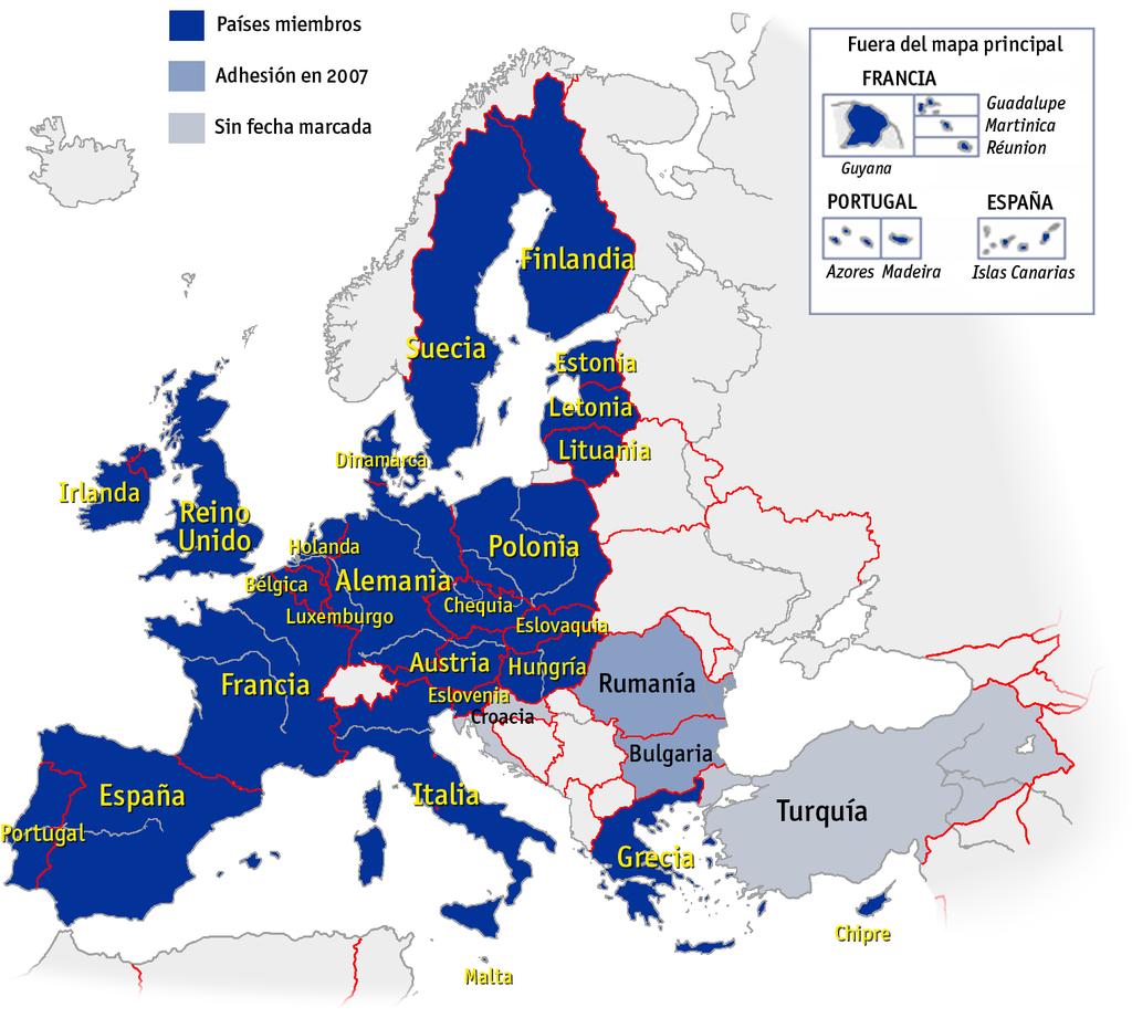 3. España en Europa y el mundo En la actualidad, España es un estado plenamente integrado en Europa y en el mundo.