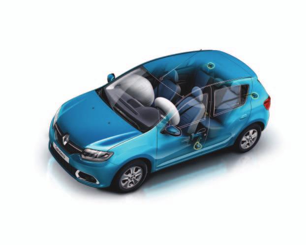 Airbags delanteros para el conductor y el acompañante, cinturones de seguridad delanteros