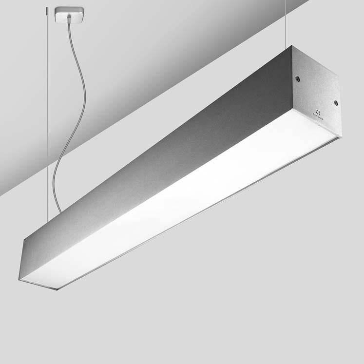 AD-69-N3- V INFINITE Ceiling fixture Description Recessed for indoor use. For downlighting. Structure material: Aluminium. Structure finish: Grey. Diffuser material: Polycarbonate.