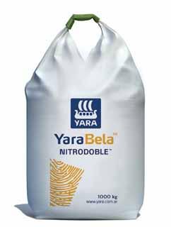 YaraBela Nitrodoble - YaraBela Sulfan - Formulación: Nitrato de Amonio calcáreo - 27% N, 6% Ca