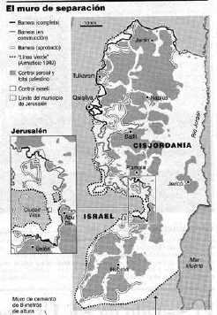 El 1 de octubre el gobierno israelí proyectó la construcción de 290 kilómetros más.