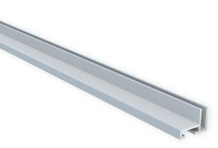 F15. Perfil de aluminio anodizado plata, ideal para fabricación de cuadros a medida o paredes