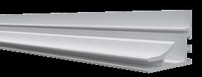Caja de luz fabricada modelo F45 (sin tela) para colocación de tela textil. Perfileria de aluminio bruto, anodizado plata, lacado blanco texturado o negro texturado, a escoger.