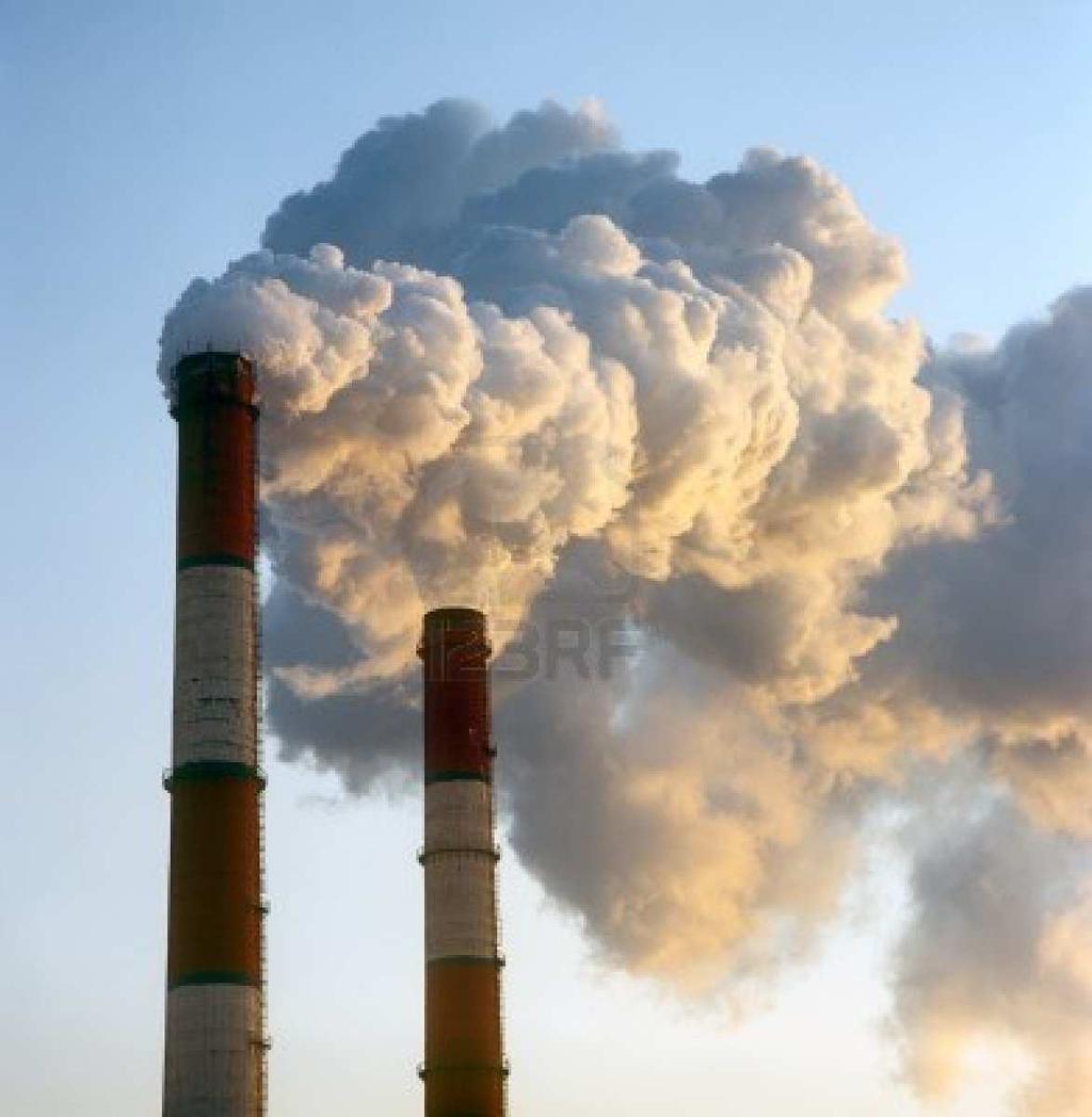 Impacto ambiental sobre la atmósfera La combustión de combustibles fósiles