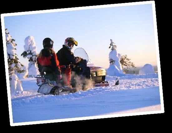 5 Día 3º (4/1) SAARISELKÄ Safari de motos de nieve Desayuno en el hotel. Hoy realizaremos una excursión en motos de nieve (2 hr de duración aprox).