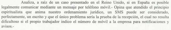 o Ejemplo de cita de doctrina: c) El despido laboral por SMS. J. Muñoz.