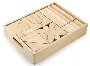 En caja de madera resistente de 43x37x5,5 cm.