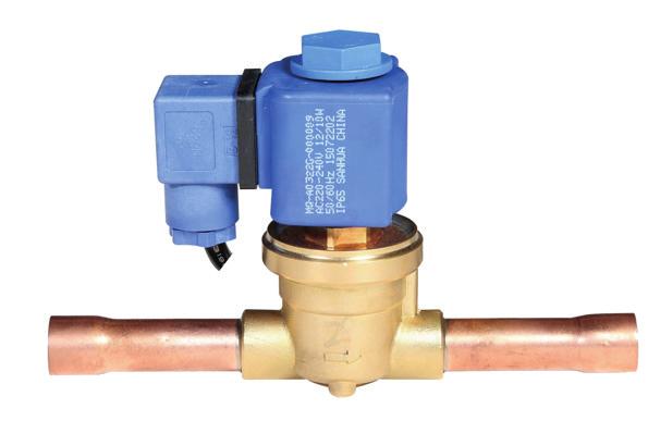 La temperatura máxima del refrigerante (hasta 140ºC) permite que se pueda instalar las válvulas HDF en la línea de inyección de gas o en el bypass de la línea de descarga del compresor.