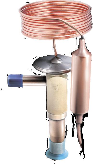 SERIES RFGB Válvula de Expansión Termostática STANDARD Las válvulas de expansión termostática serie RFGB se usan para ajustar la cantidad de refrigerante que entra en el evaporador, controlando al