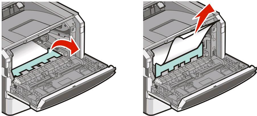 PRECAUCIÓN: SUPERFICIE CALIENTE: El interior de la impresora podría estar caliente.