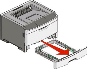 Eliminación de atascos de la bandeja de salida estándar Un tamaño de papel no admitido para la impresión dúplex puede atascar la bandeja de salida estándar.