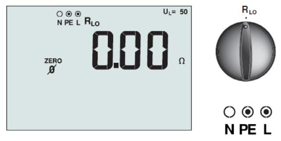 Medición de continuidad (EN 61557 4) Se exige que para la medición de continuidad el instrumento genere una corriente de 200 ma y tensión superior a los 4 Volt e inferior a los 40 Volt el comprobador