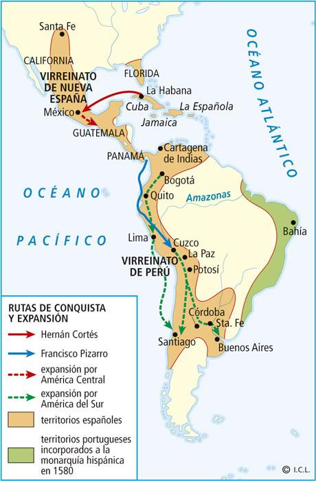 Hernán Cortés llegó a México en 1518 y en tres años ocupó el imperio azteca, después de vencer la sublevación que se organizó cuando tomó como rehén a su emperador Moctezuma en la batalla de Otumba