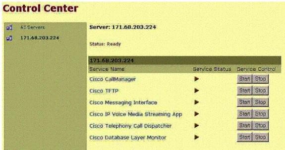 Reinicie sus teléfonos del IP Una vez que haya reiniciado el servidor TFTP en todos los servidores Cisco CallManager, reinicie los teléfonos de IP.
