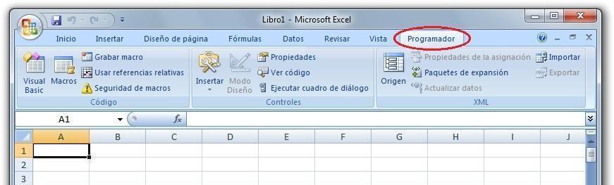 1.3. Configuración Excel versión 2010 y 2013 Para el caso de Microsoft Office 2010 y 2013 la función requerida para exportar archivos XML desde Excel forma parte del programa y deben ser