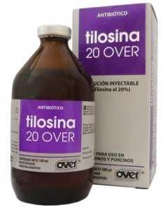 Tilosina 20 Over TILOSINA 20 es una solución estéril y estable de Tilosina al 20% lista para usar.