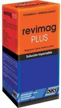 Revimag Plus Formulación mineralizante destinada principalmente a corregir la carencia de magnesio. Aporta además calcio y zinc.