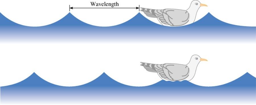 Propiedades de las ondas Longitud de onda La frecuencia ( ) es el número de ondas que pasan