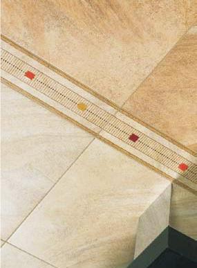 Sandstone Multi - 44,1x44,1 cm Ambiente Sandstone Beige y crema 44,1x44,1, Cenefa Sandstone Beige