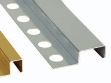 perfiles de aluminio aluminium profiles 5 10 Listelo decorativo para proteger y decorar esquinas en revestimientos cerámicos de cualquier estilo y formato.
