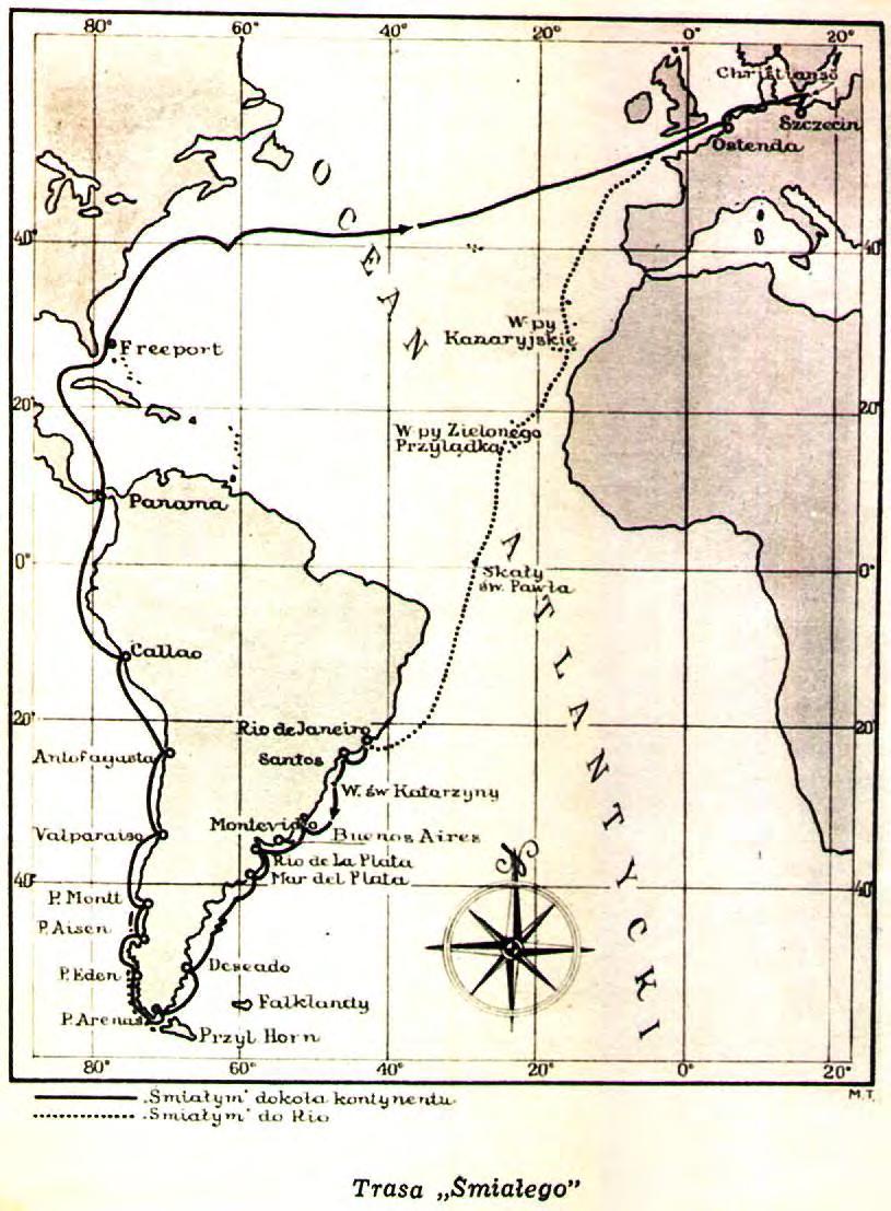 su recorrido científico-náutico alrededor de la América del Sur.