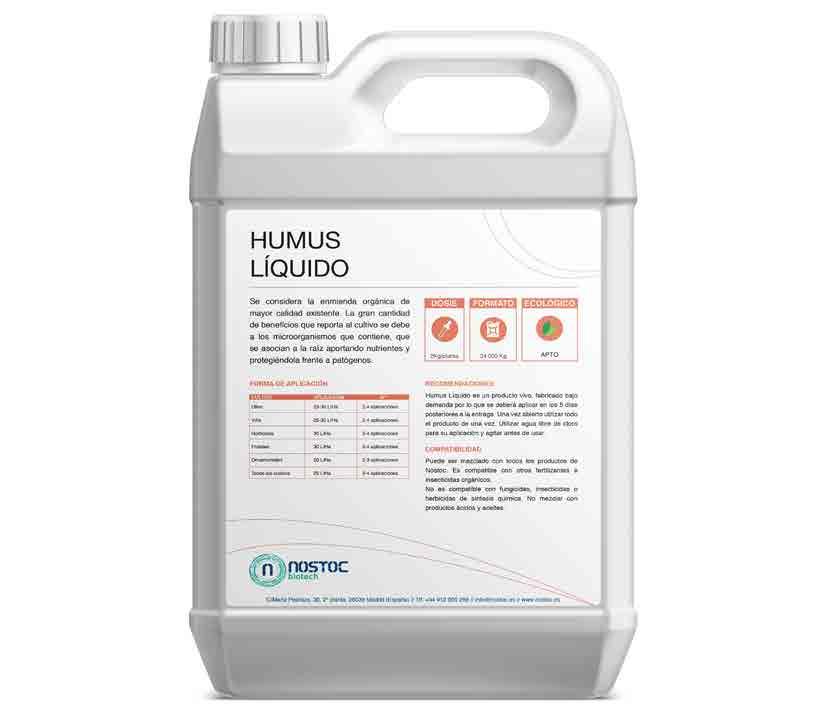 HUMUS LÍQUIDO Humus líquido es un producto vivo revolucionario DOSIS FORMATO ECOLÓGICO que aporta todos los beneficios del humus de lombriz en un formato más fácil de aplicar y de asimilación más