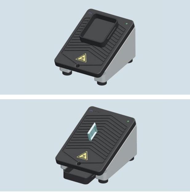 El nuevo sistema de Recorte de Casetes CTS 500 evita el riesgo de cortarse, y simplifica este tedioso proceso, deslizando el borde de los casetes a través de la superficie calefactada de la placa de