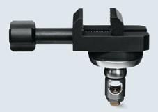 adaptador orientable o fijo Tamaño máximo de muestra: 40 x 45 mm Pinza de