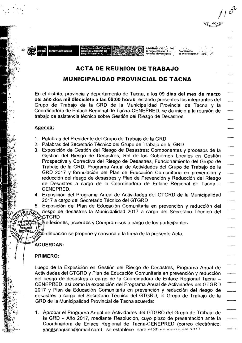 jot2# PERU Mrnlsteriode Defens 1uciedtGtin. T ACTA '14 1 lii 1 [.