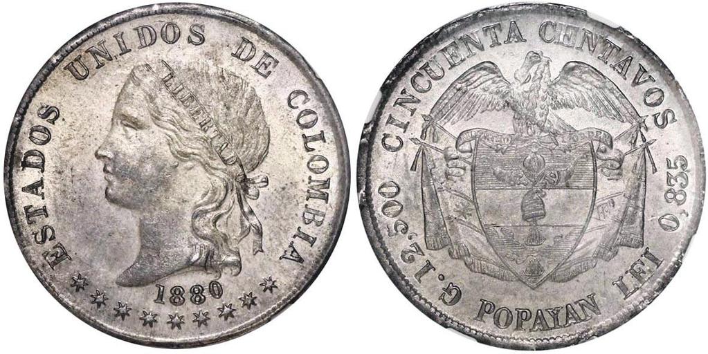 del hecho cierto de que, como ya se anotó al comienzo, la moneda del Tipo 310 tiene el mismo diseño de las monedas acuñadas en Bogotá del Tipo 308, donde solo se cambió el nombre de la ceca.