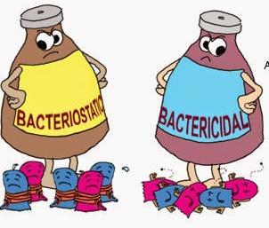 2. Actividad bactericida BACTERICIDA: Producen la muerte de los microorganismos responsables de proceso infeccioso BACTERIOSTÁTICO: Inhiben el