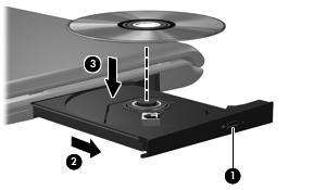 Uso de una unidad óptica Según el tipo de unidad óptica y software instalados en su equipo, la unidad óptica reproduce, copia y crea CD o DVD.