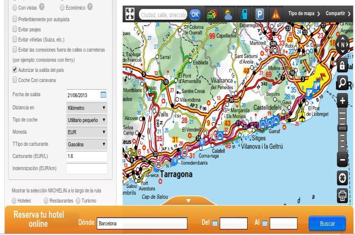 4. Planificadors de rutes Si no tenim navegador GPS, el planificador de rutes és una bona opció per trobar un recorregut a realitzar, saber quin carrer prendre o l'autopista que millor ens dirigeix