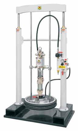 Kits elevadores prensa fluidos para bombas pneumáticas baja presión/alto caudal Kit elevador y prensafluido de funcionamiento neumático con bomba industrial.