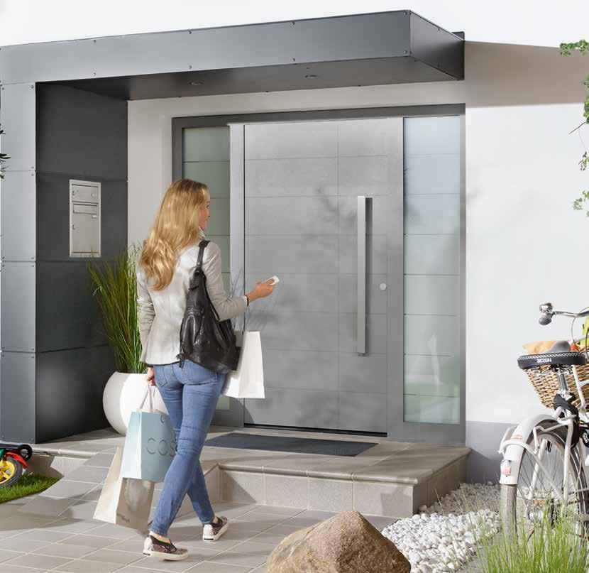 Puertas de seguridad de promoción 2018 Puertas de entrada a vivienda de acero/aluminio Thermo65 Puertas de entrada a vivienda de aluminio ThermoSafe Puertas de entrada a vivienda de